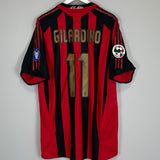 Shop 2005/06 AC MILAN GILARDINO #11 HOME SHIRT (XL) ADIDAS, classic football shirts, vintage football shirts & retro soccer jerseys at Cult Kits
