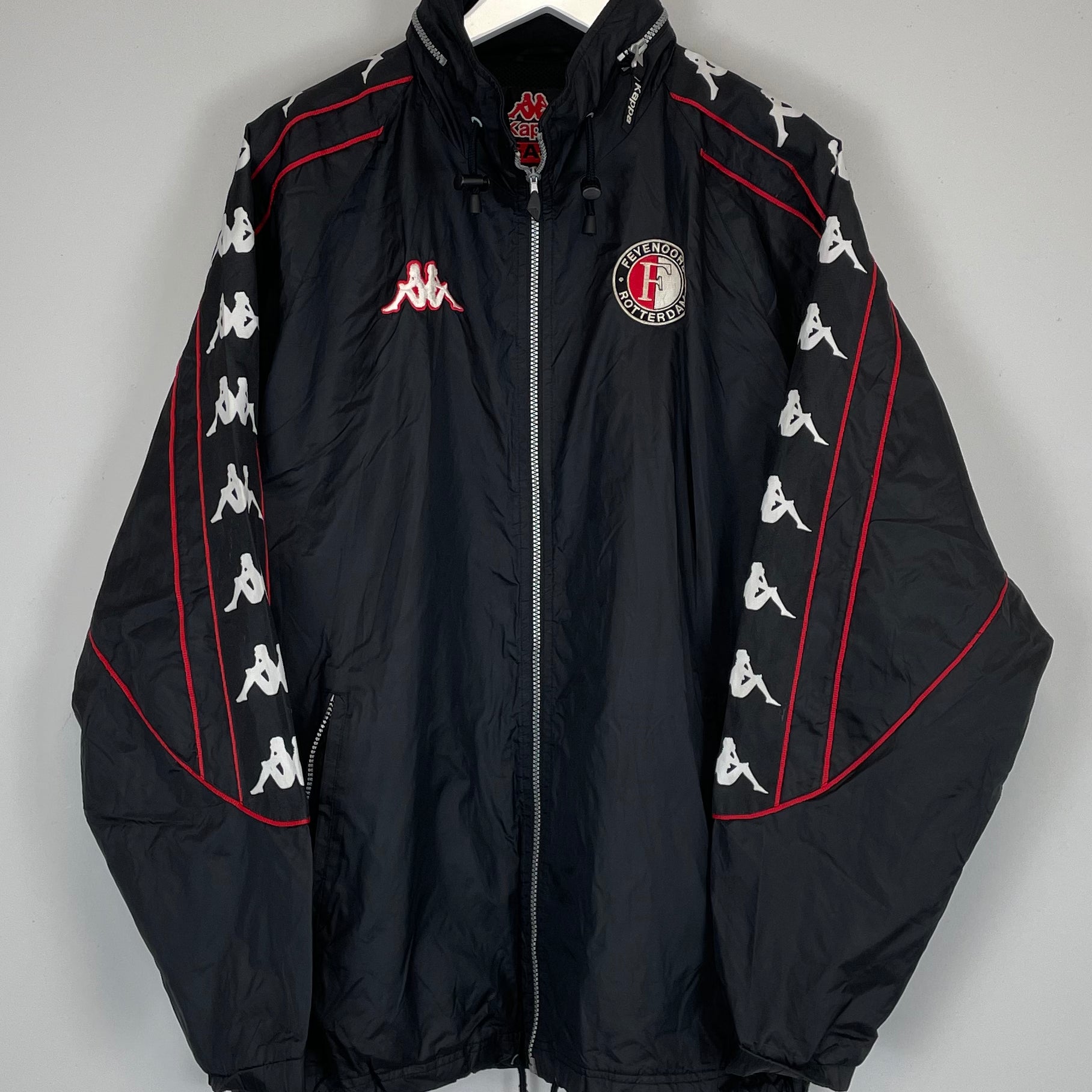 Shop 2000/01 FEYENOORD RAIN JACKET (XL) KAPPA, classic football shirts, vintage football shirts & retro soccer jerseys at Cult Kits