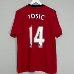 2009/10 MANCHESTER UNITED TOSIC #14 HOME SHIRT (L) NIKE