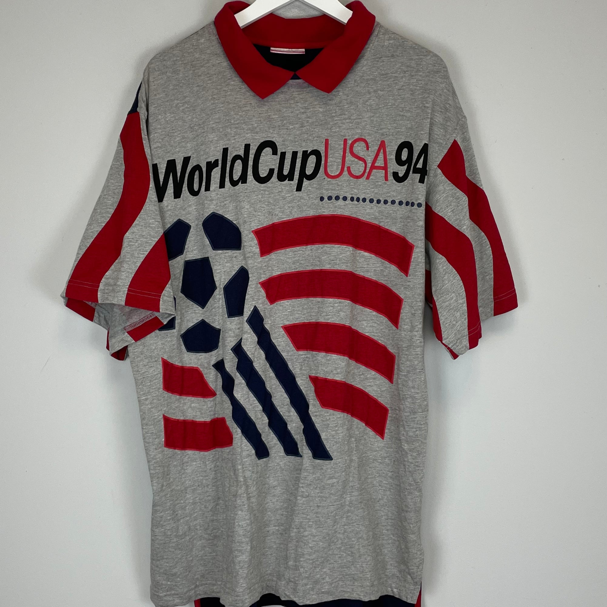 Shop 1994 USA WORLD CUP T-SHIRT (XL) ADIDAS, classic football shirts, vintage football shirts & retro soccer jerseys at Cult Kits