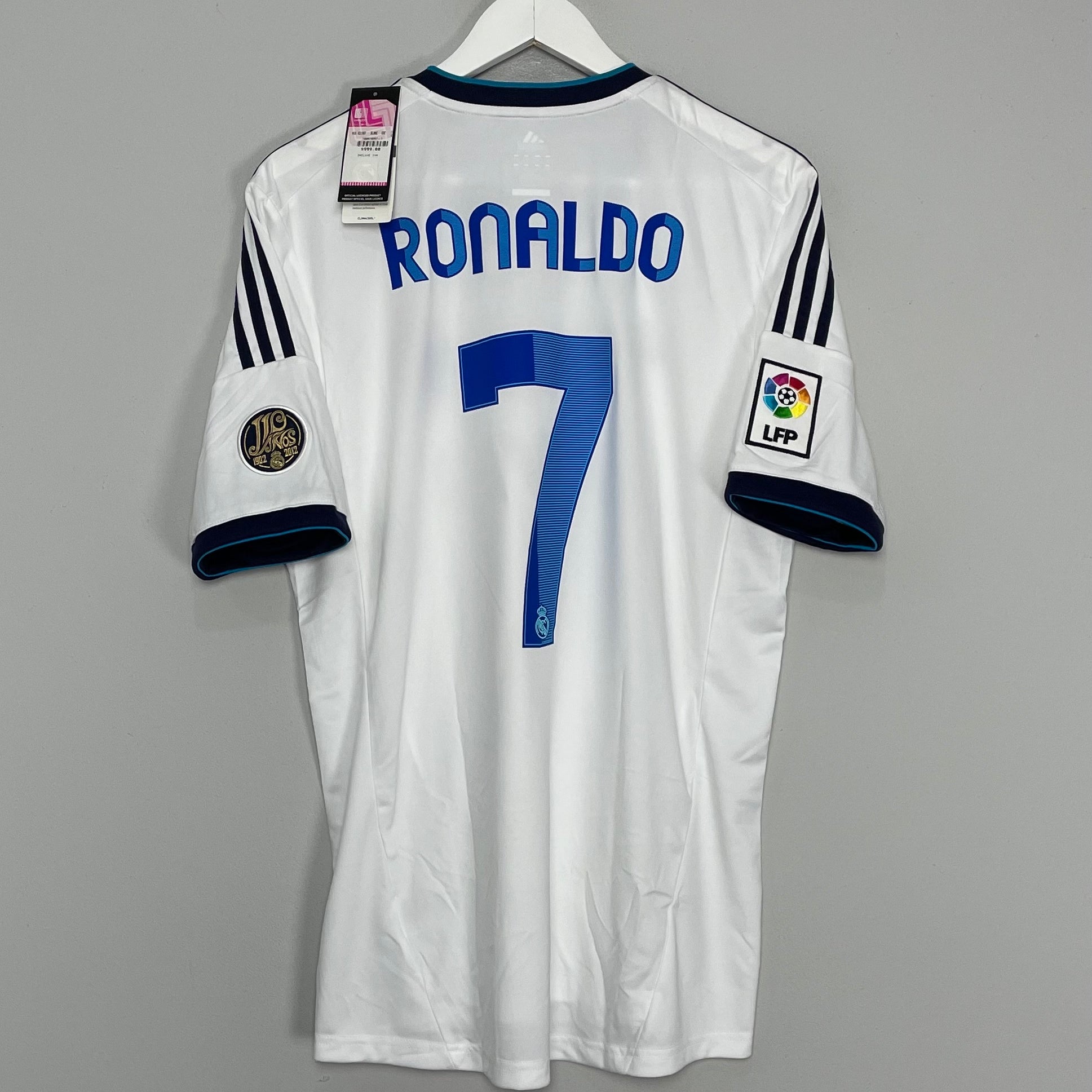 Shop 2012/13 REAL MADRID RONALDO #7 *BNWT* HOME SHIRT (L) ADIDAS, classic football shirts, vintage football shirts & retro soccer jerseys at Cult Kits