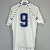 Shop 1990/91 REAL MADRID #9 HOME SHIRT (XL) HUMMEL, classic football shirts, vintage football shirts & retro soccer jerseys at Cult Kits