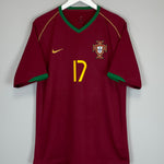 Shop 2006/07 PORTUGAL RONALDO #17 HOME SHIRT (L) NIKE, classic football shirts, vintage football shirts & retro soccer jerseys at Cult Kits