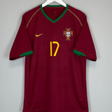 Shop 2006/07 PORTUGAL RONALDO #17 HOME SHIRT (L) NIKE, classic football shirts, vintage football shirts & retro soccer jerseys at Cult Kits