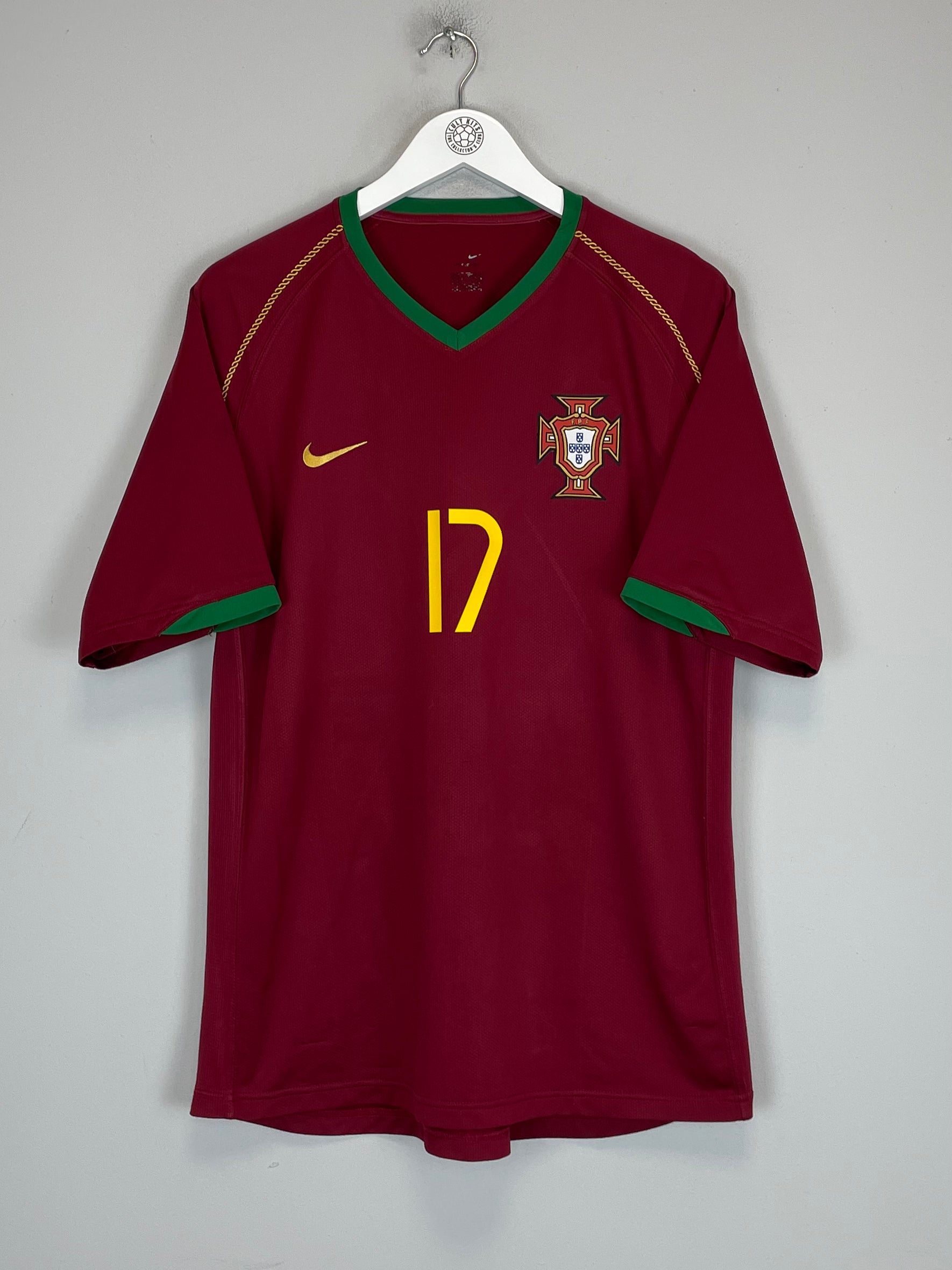 Shop 2006/07 PORTUGAL RONALDO #17 HOME SHIRT (L) NIKE, classic football shirts, vintage football shirts & retro soccer jerseys at Cult Kits