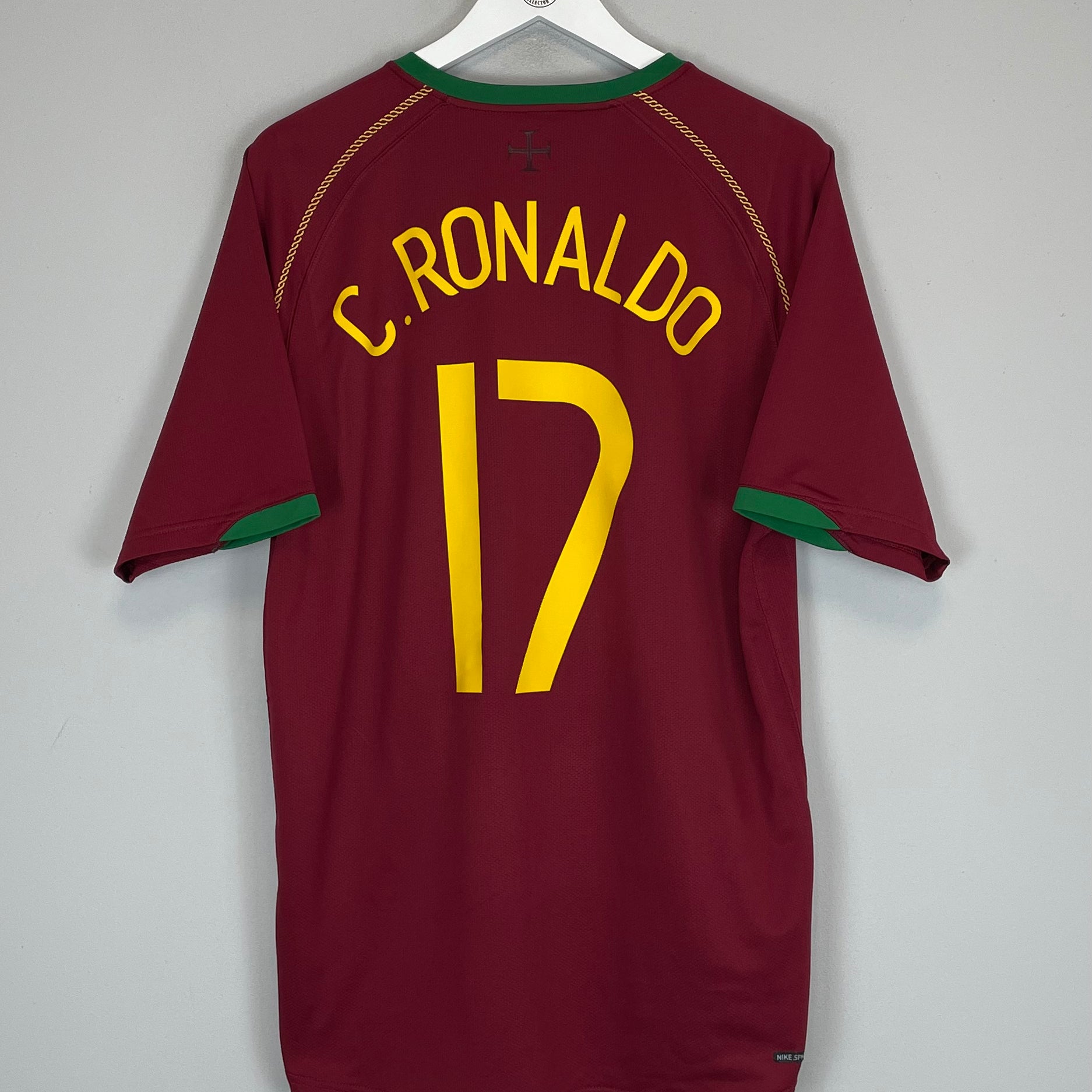 Shop 2006/07 PORTUGAL RONALDO #17 HOME SHIRT (L) NIKE, classic football shirts, vintage football shirts & retro soccer jerseys at Cult Kits