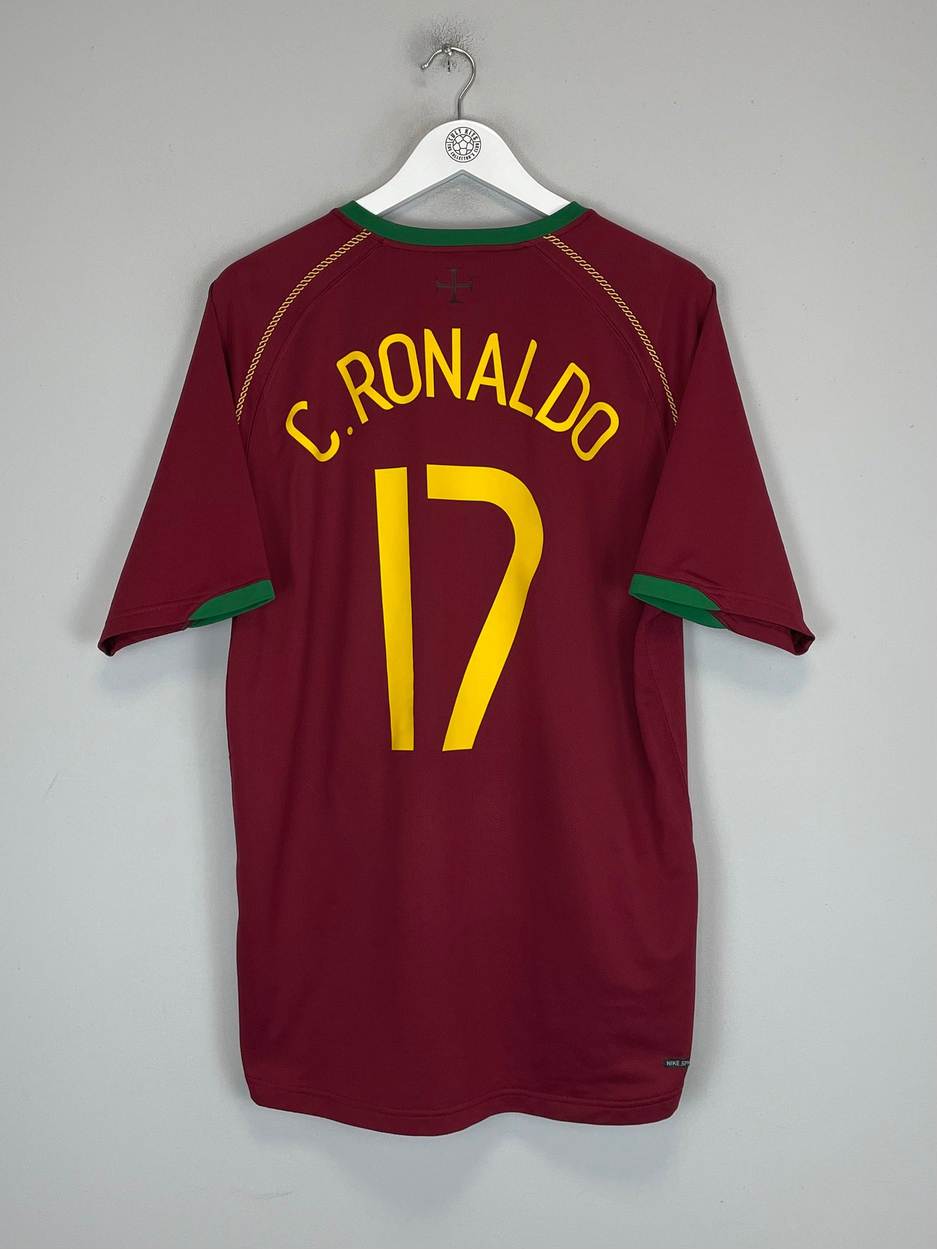 Shop 2006/07 PORTUGAL RONALDO #17 HOME SHIRT (L) NIKE, classic football shirts, vintage football shirts & retro soccer jerseys at Cult Kits