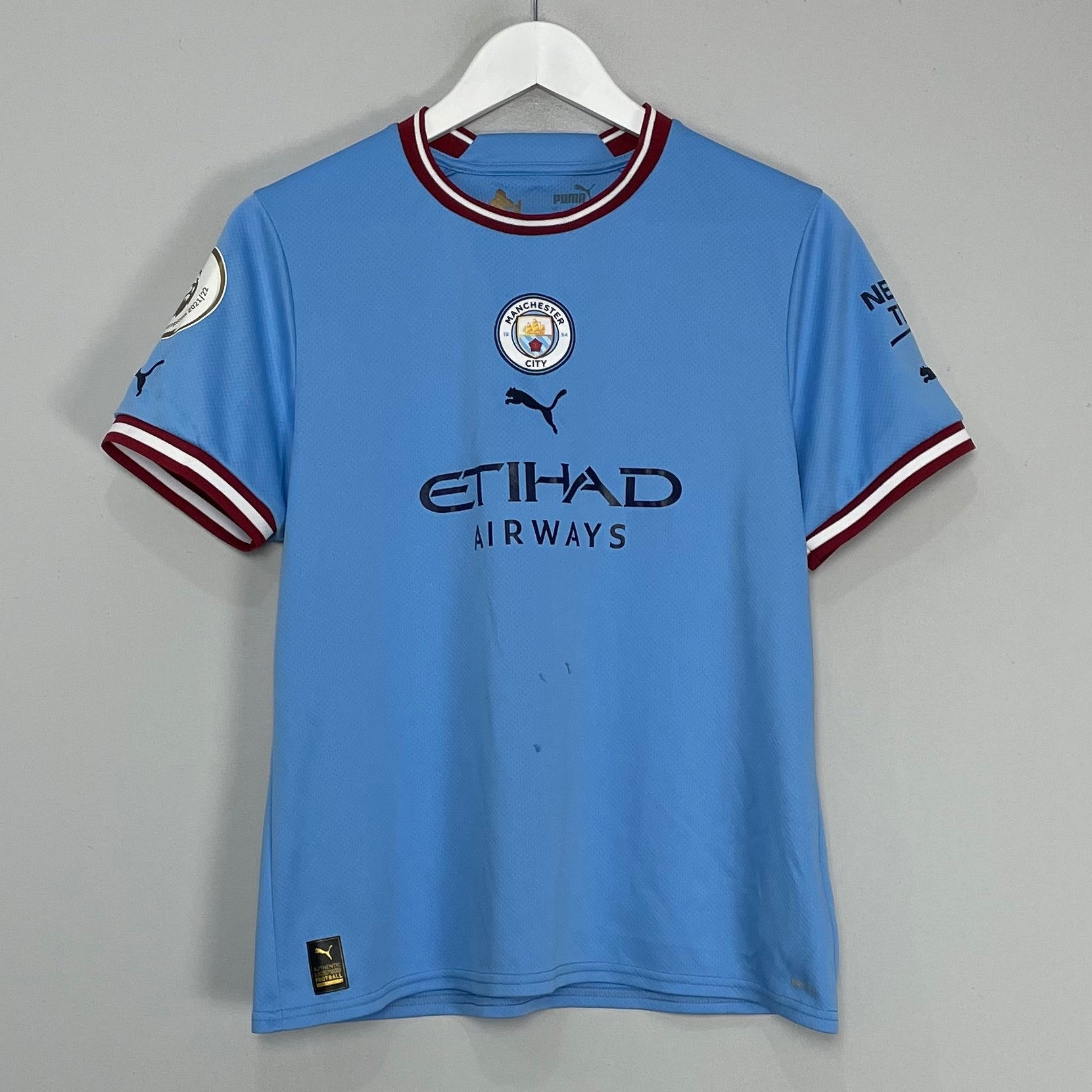 Shop 2022/23 MANCHESTER CITY HOME SHIRT (L.KIDS) PUMA, classic football shirts, vintage football shirts & retro soccer jerseys at Cult Kits