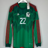 2022/23 MEXICO LOZANO #22 *BNWT* L/S HOME SHIRT (M) ADIDAS