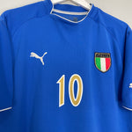 Shop 2003/04 ITALY TOTTI #10 HOME SHIRT (M) PUMA, classic football shirts, vintage football shirts & retro soccer jerseys at Cult Kits