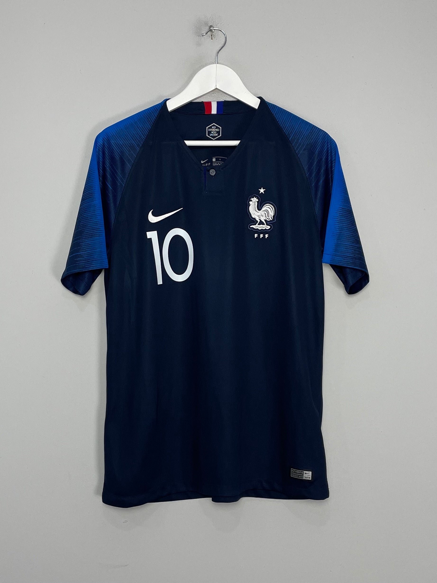 Shop 2018/19 FRANCE MBAPPE #10 HOME SHIRT (L) NIKE, classic football shirts, vintage football shirts & retro soccer jerseys at Cult Kits