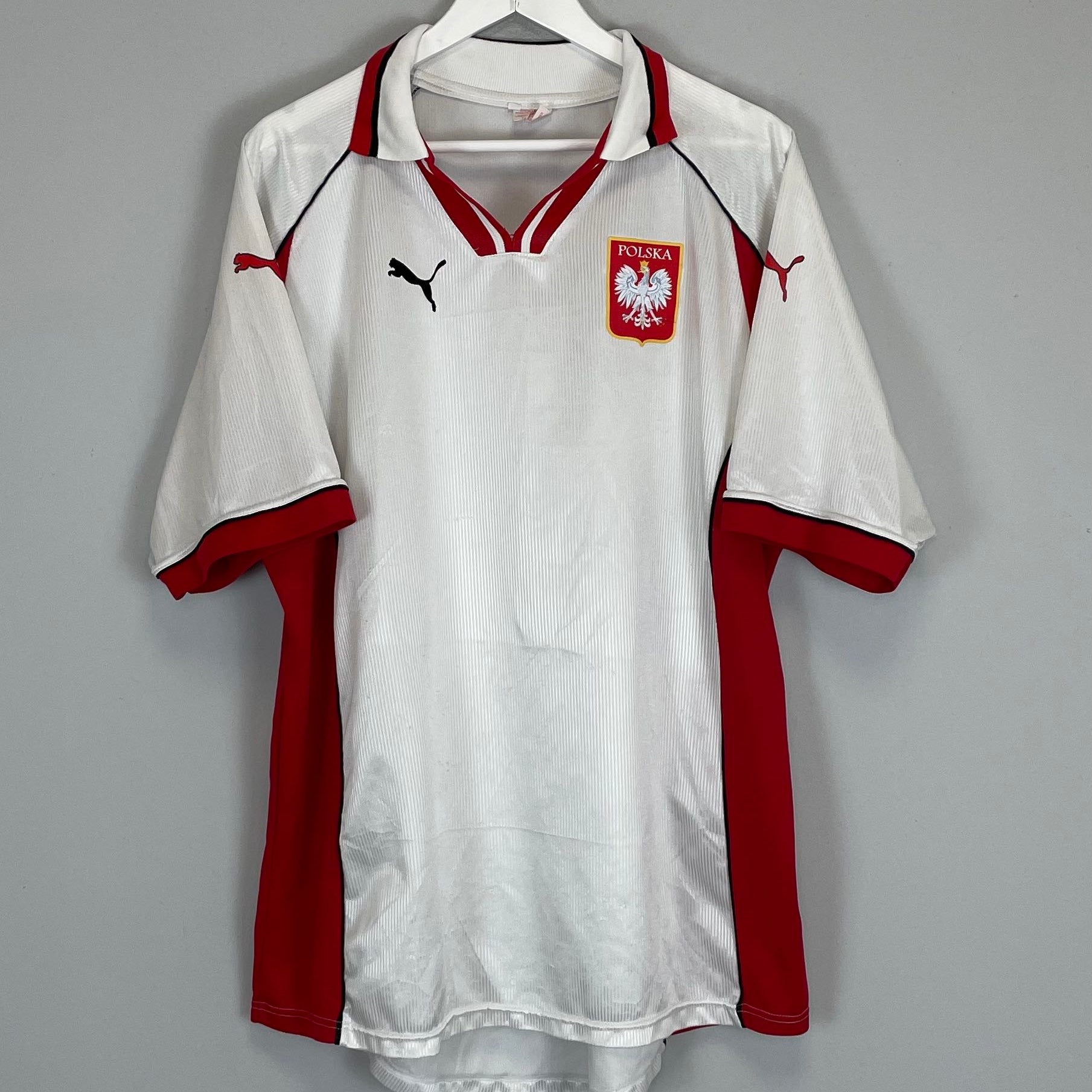 Shop 1999/00 POLAND HOME SHIRT (XL) PUMA, classic football shirts, vintage football shirts & retro soccer jerseys at Cult Kits