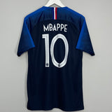 Shop 2018/19 FRANCE MBAPPE #10 HOME SHIRT (L) NIKE, classic football shirts, vintage football shirts & retro soccer jerseys at Cult Kits