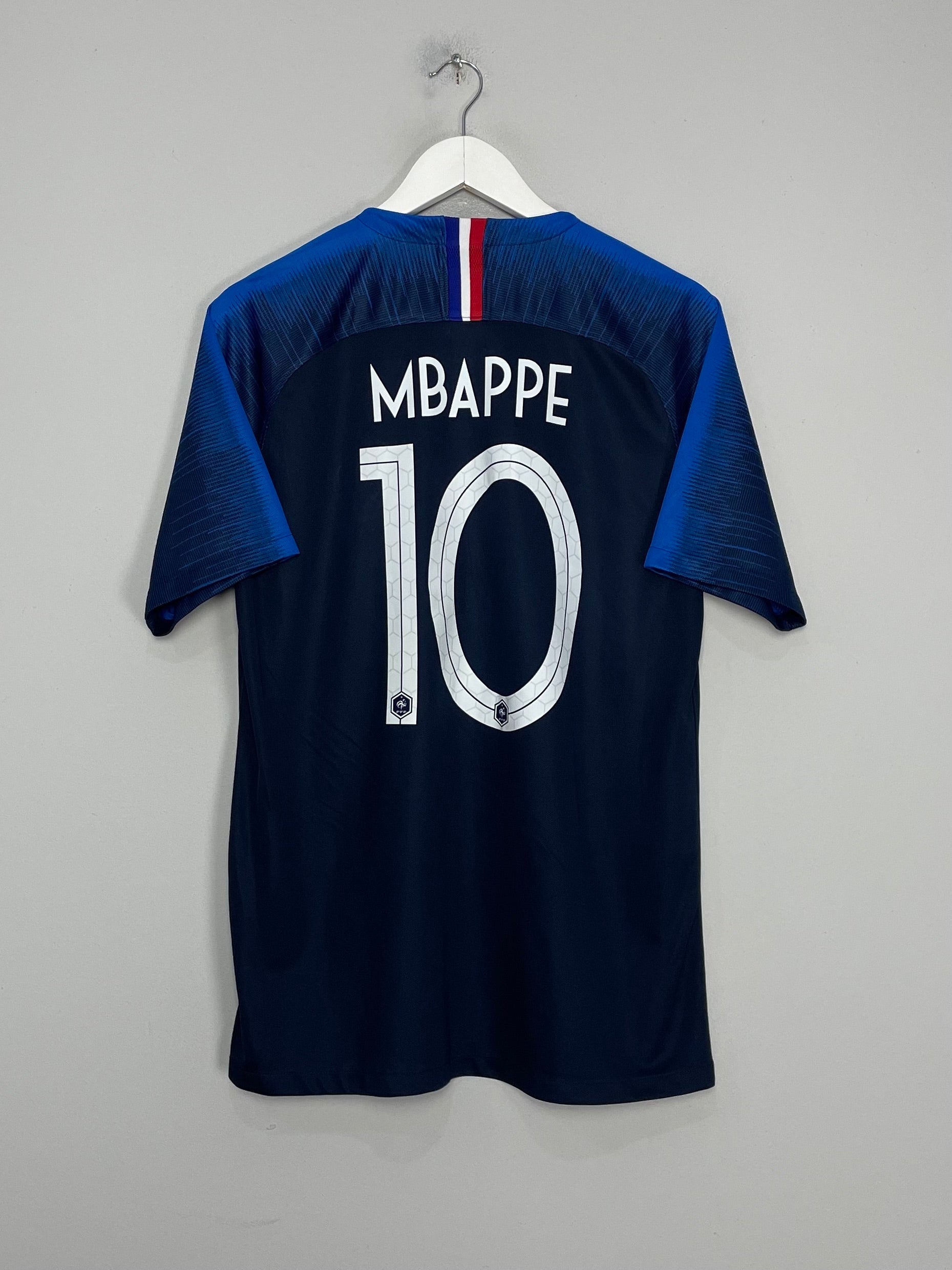 Shop 2018/19 FRANCE MBAPPE #10 HOME SHIRT (L) NIKE, classic football shirts, vintage football shirts & retro soccer jerseys at Cult Kits