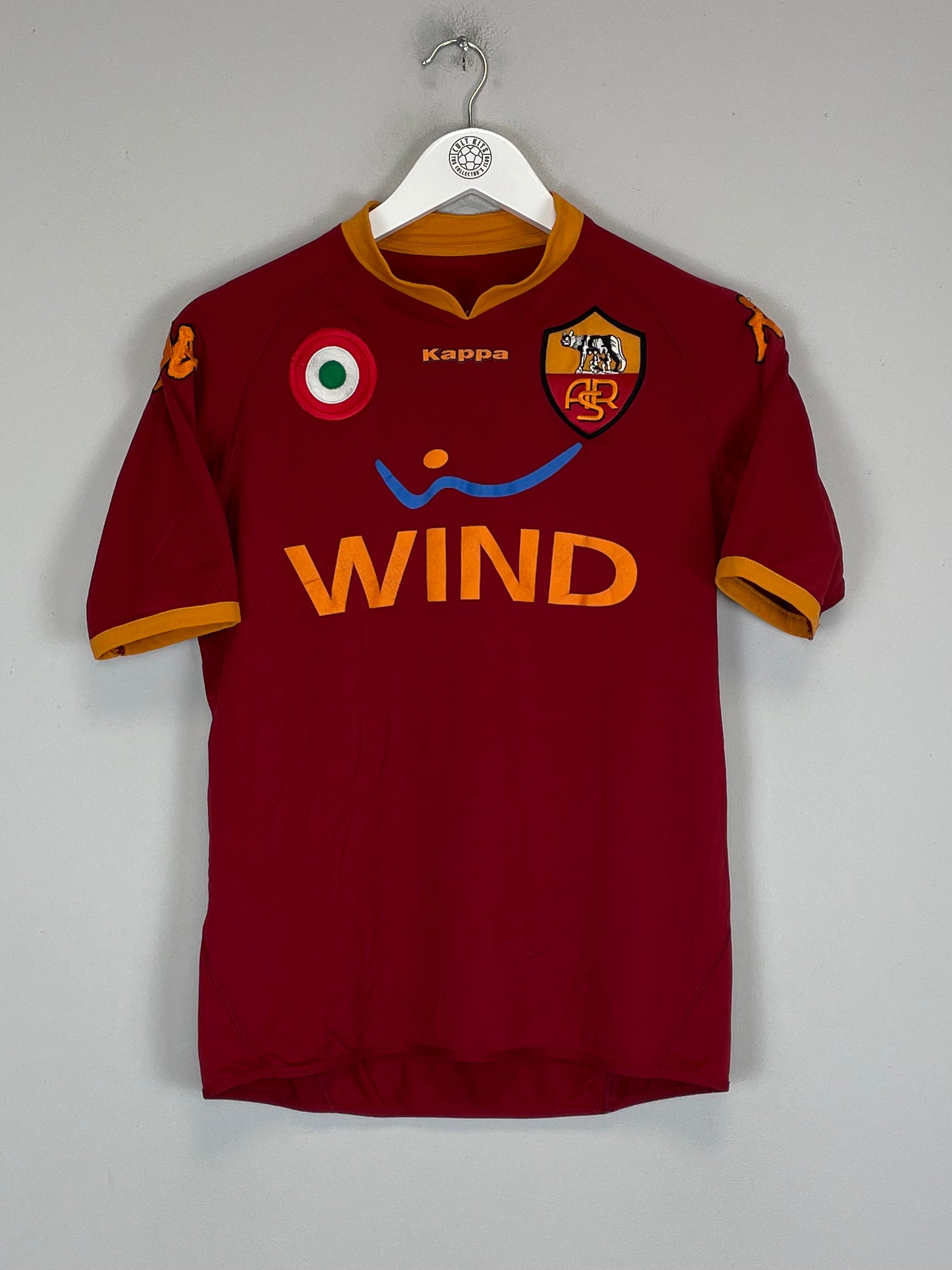 Shop 2007/08 ROMA TOTTI #10 HOME SHIRT (M) KAPPA, classic football shirts, vintage football shirts & retro soccer jerseys at Cult Kits