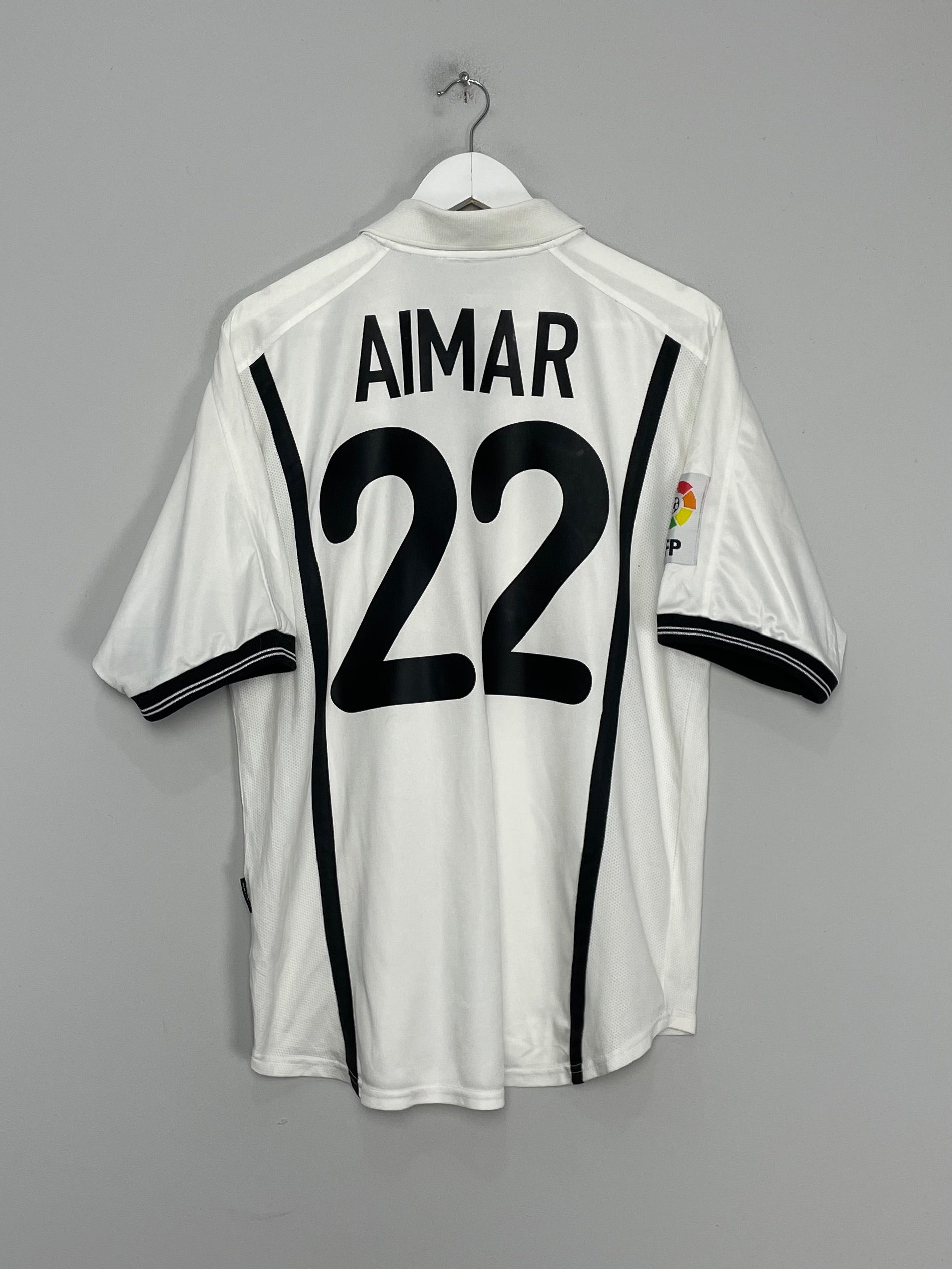 Shop 2000/01 VALENCIA AIMAR #22 HOME SHIRT (L) NIKE, classic football shirts, vintage football shirts & retro soccer jerseys at Cult Kits