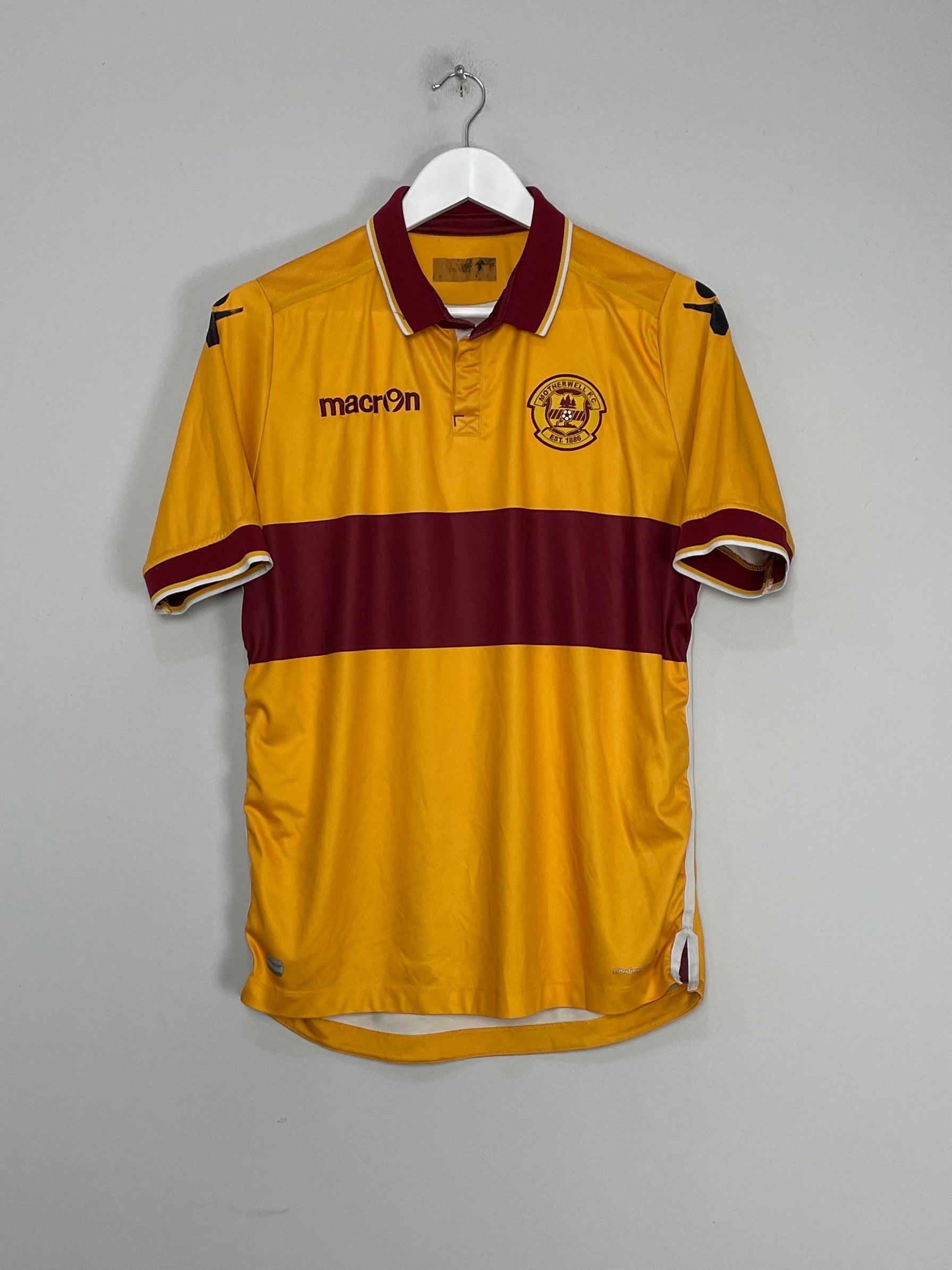 Shop 2017/18 MOTHERWELL HOME SHIRT (M) MACRON, classic football shirts, vintage football shirts & retro soccer jerseys at Cult Kits