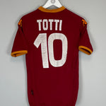 Shop 2007/08 ROMA TOTTI #10 HOME SHIRT (M) KAPPA, classic football shirts, vintage football shirts & retro soccer jerseys at Cult Kits