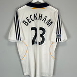 2007/08 LA GALAXY BECKHAM #23 HOME SHIRT (L) ADIDAS
