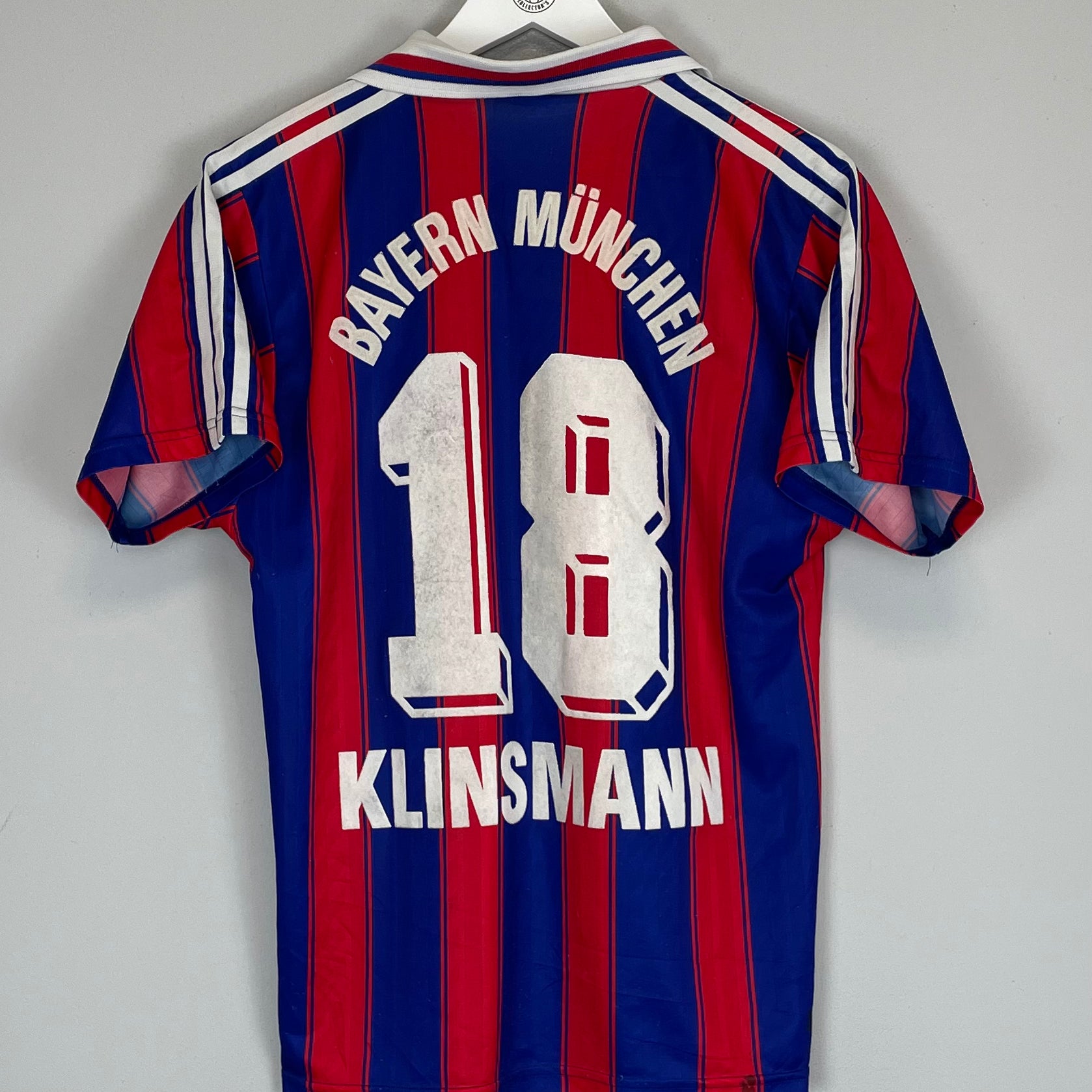 Shop 1995/96 BAYERN MUNICH KLINSMANN #18 HOME SHIRT (S) ADIDAS, classic football shirts, vintage football shirts & retro soccer jerseys at Cult Kits