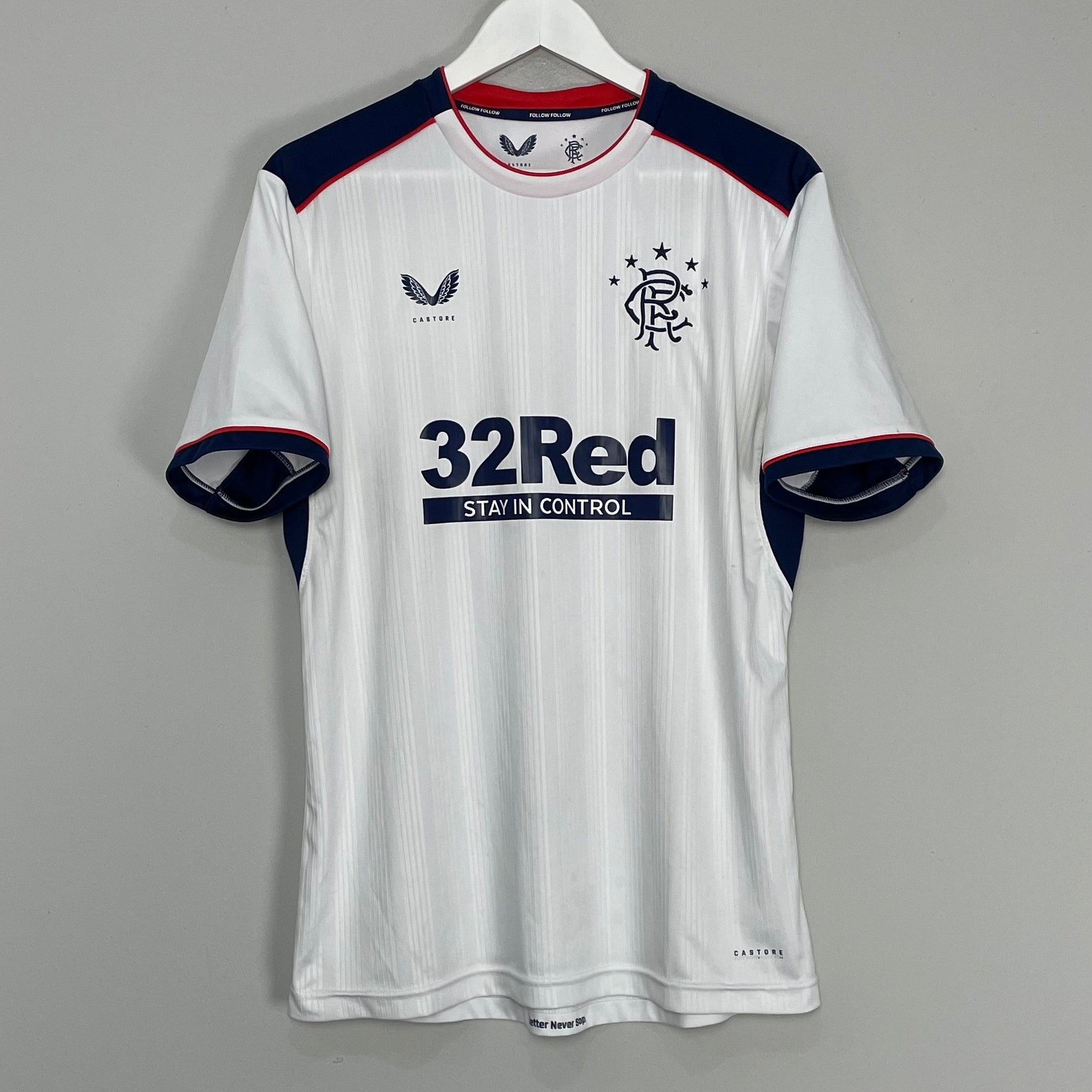 Shop 2020/21 RANGERS AWAY SHIRT (L) CASTORE, classic football shirts, vintage football shirts & retro soccer jerseys at Cult Kits