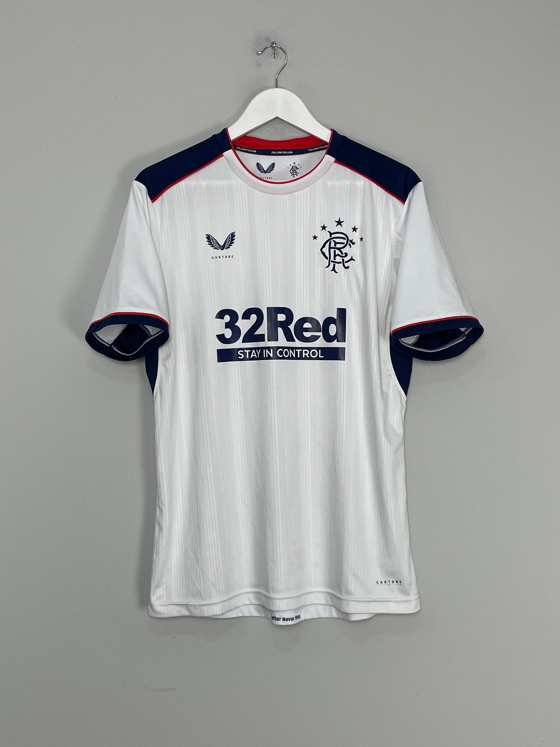 Shop 2020/21 RANGERS AWAY SHIRT (L) CASTORE, classic football shirts, vintage football shirts & retro soccer jerseys at Cult Kits