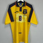Shop 1996/98 SCOTLAND BURLEY #8 AWAY SHIRT (XL) UMBRO, classic football shirts, vintage football shirts & retro soccer jerseys at Cult Kits