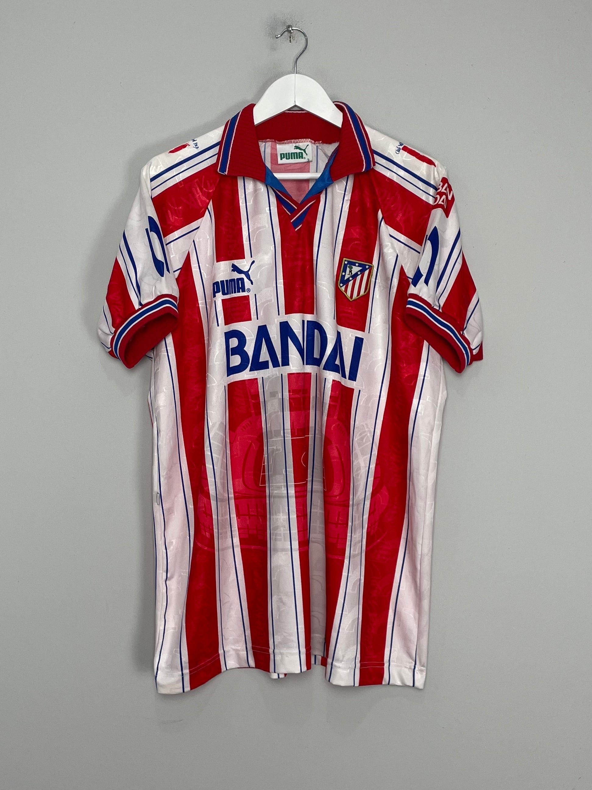 Shop 1995/96 ATLETICO MADRID HOME SHIRT (L) PUMA, classic football shirts, vintage football shirts & retro soccer jerseys at Cult Kits
