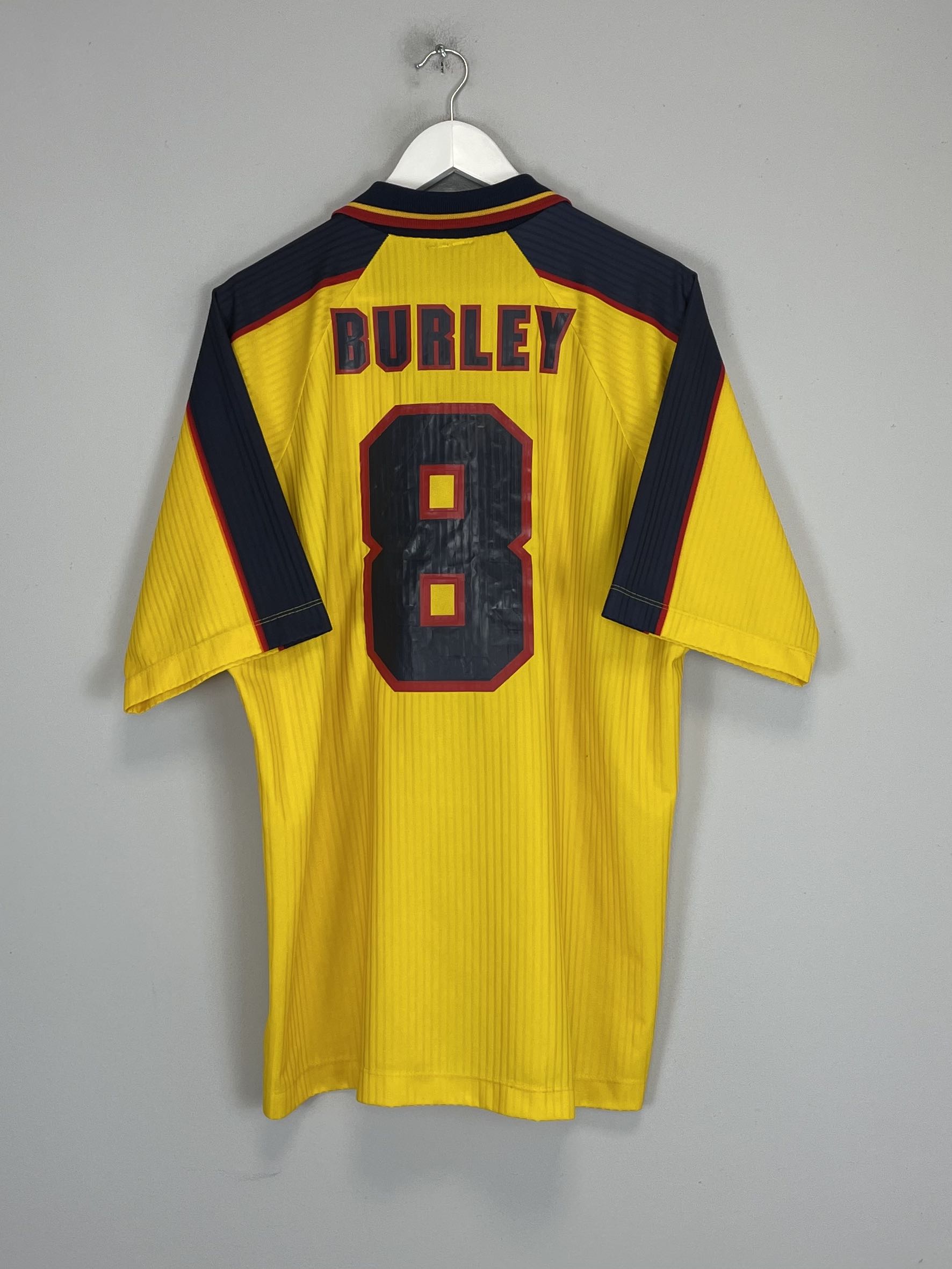 Shop 1996/98 SCOTLAND BURLEY #8 AWAY SHIRT (XL) UMBRO, classic football shirts, vintage football shirts & retro soccer jerseys at Cult Kits