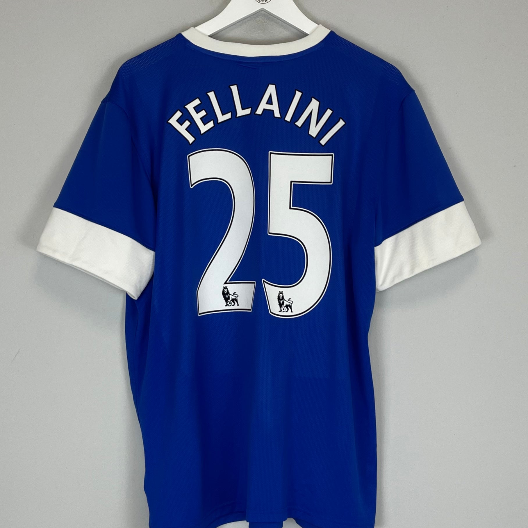 Shop 2012/13 EVERTON FELLAINI #25 HOME SHIRT (XL) NIKE, classic football shirts, vintage football shirts & retro soccer jerseys at Cult Kits
