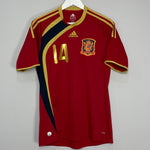 Shop 2009/10 SPAIN ALONSO #14 HOME SHIRT (M) ADIDAS, classic football shirts, vintage football shirts & retro soccer jerseys at Cult Kits