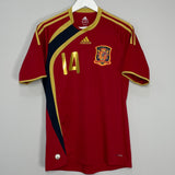 Shop 2009/10 SPAIN ALONSO #14 HOME SHIRT (M) ADIDAS, classic football shirts, vintage football shirts & retro soccer jerseys at Cult Kits