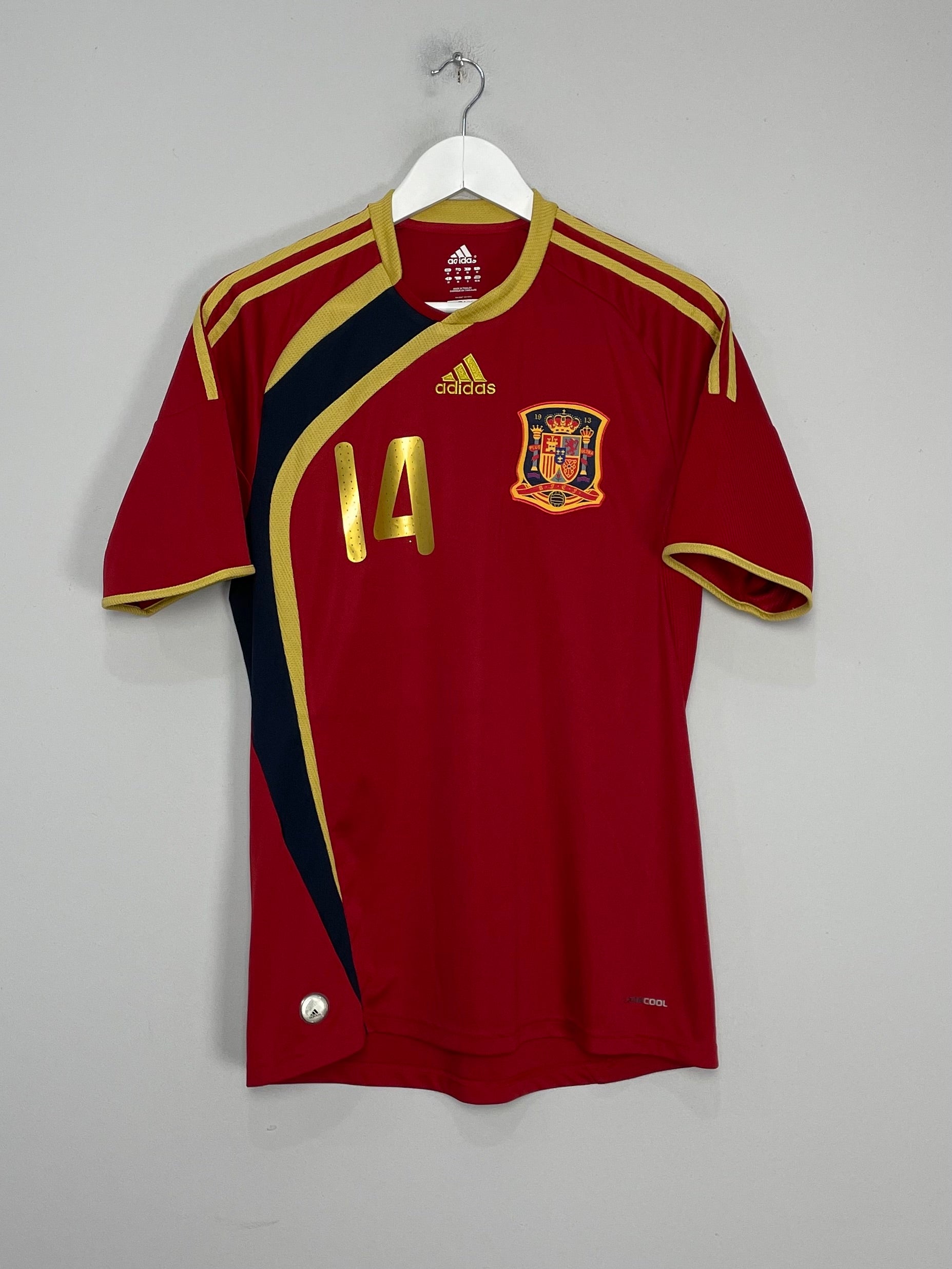 Shop 2009/10 SPAIN ALONSO #14 HOME SHIRT (M) ADIDAS, classic football shirts, vintage football shirts & retro soccer jerseys at Cult Kits