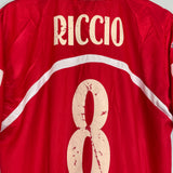 2003/04 PIACENZA RICCIO #8 MATCH ISSUE *BNWT* HOME SHIRT (L) LOTTO