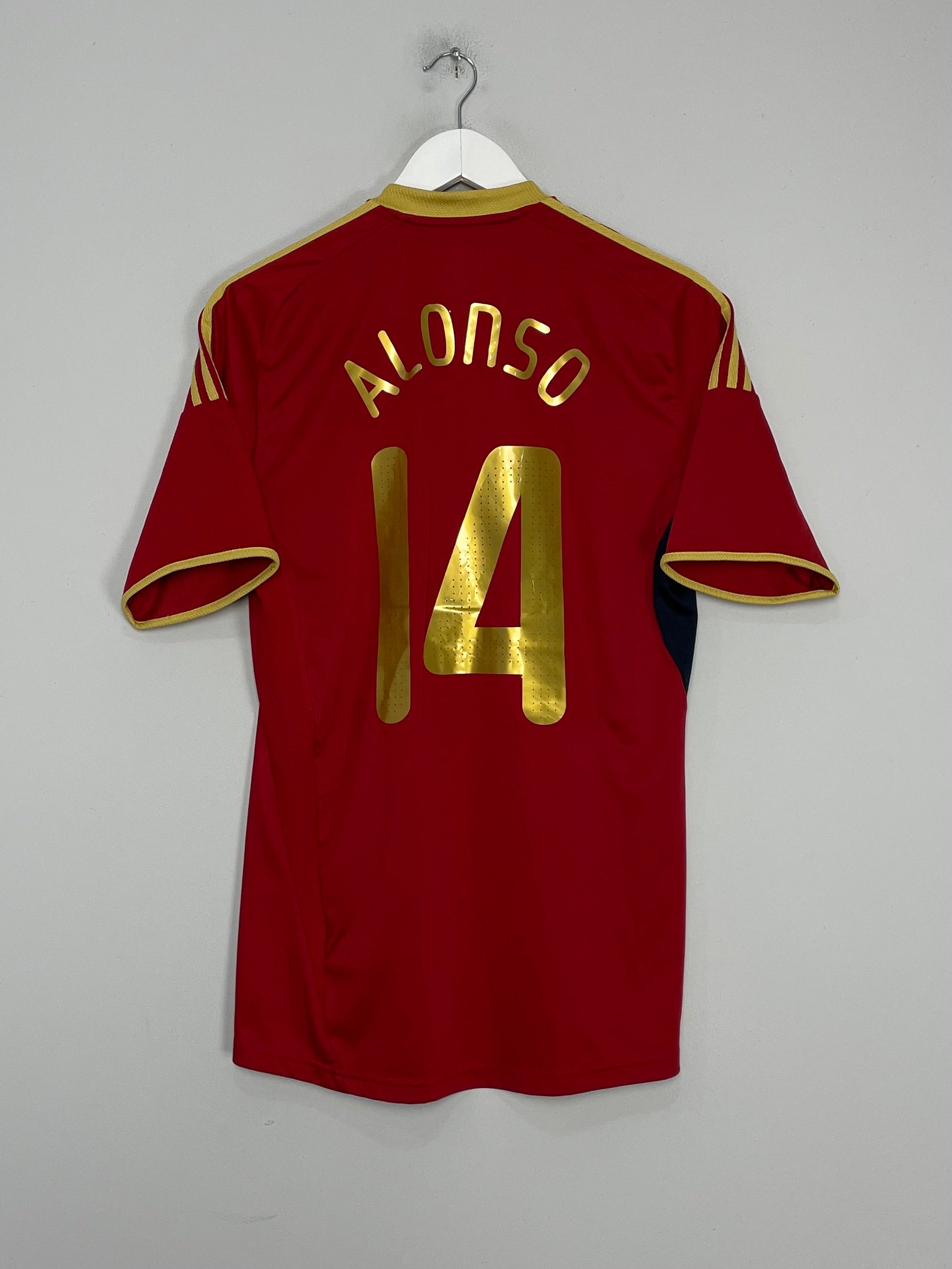 Shop 2009/10 SPAIN ALONSO #14 HOME SHIRT (M) ADIDAS, classic football shirts, vintage football shirts & retro soccer jerseys at Cult Kits