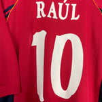 Shop 1998/99 SPAIN RAUL #10 HOME SHIRT (XL) ADIDAS, classic football shirts, vintage football shirts & retro soccer jerseys at Cult Kits