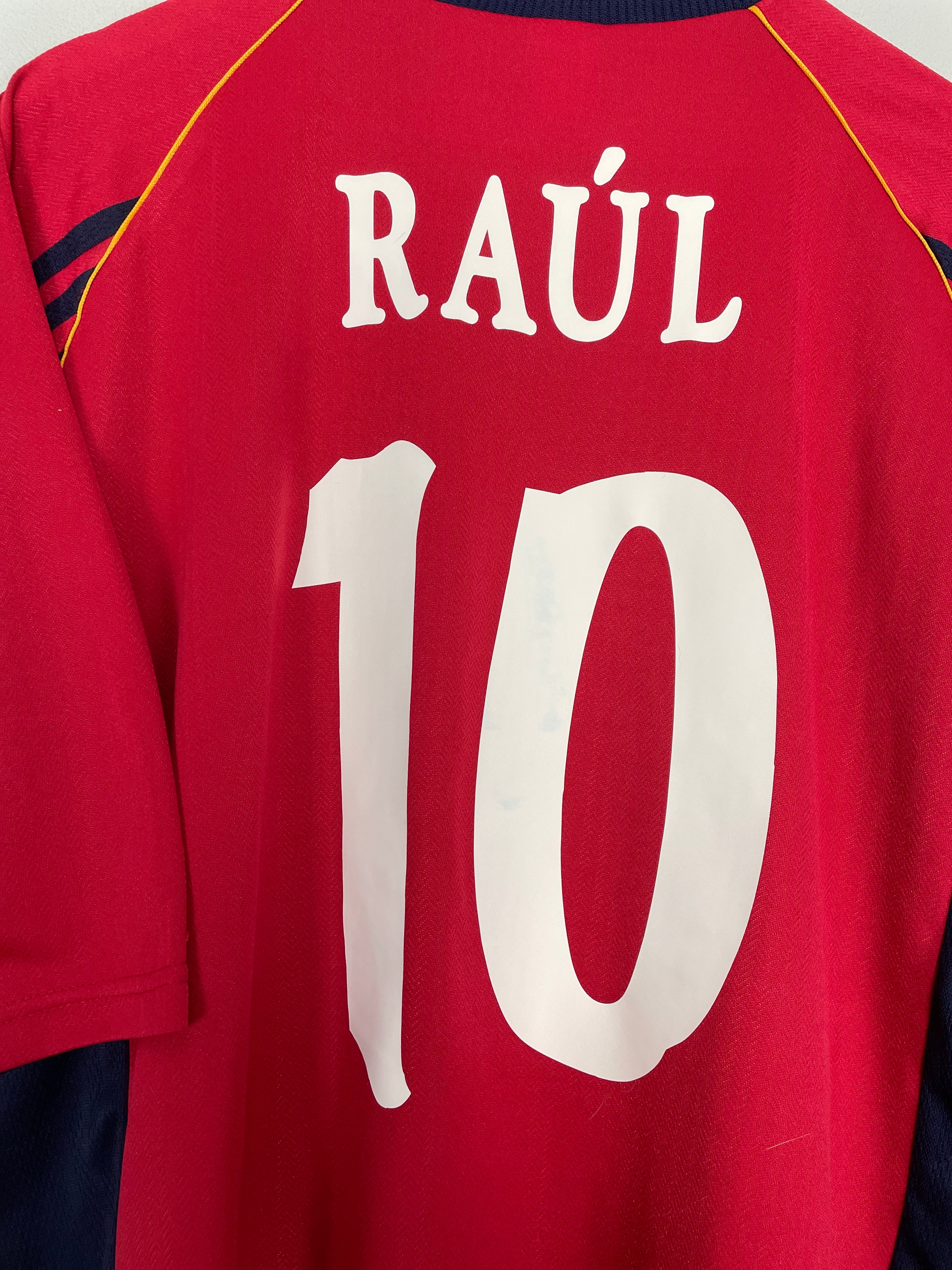 Shop 1998/99 SPAIN RAUL #10 HOME SHIRT (XL) ADIDAS, classic football shirts, vintage football shirts & retro soccer jerseys at Cult Kits