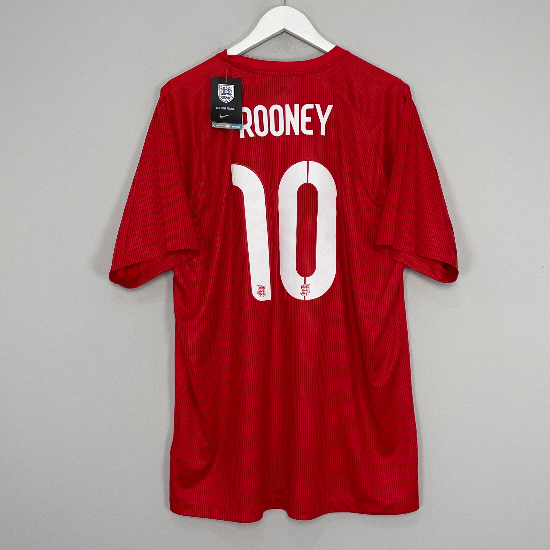 Shop 2014/15 ENGLAND ROONEY #10 *BNWT* AWAY SHIRT (XL) NIKE, classic football shirts, vintage football shirts & retro soccer jerseys at Cult Kits