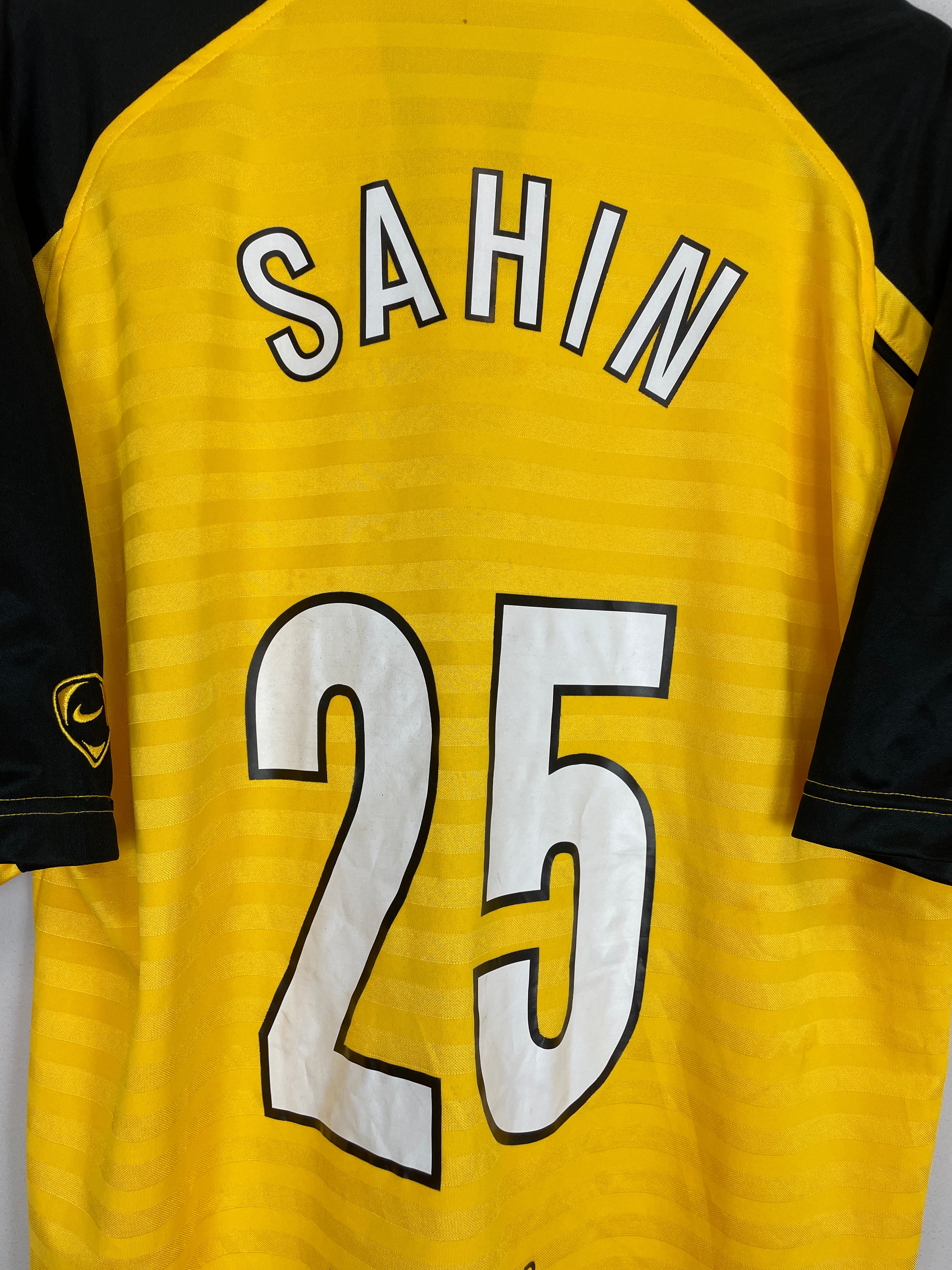 Shop 2005/06 DORTMUND SAHIN #25 WINTER SHIRT (XL) NIKE, classic football shirts, vintage football shirts & retro soccer jerseys at Cult Kits