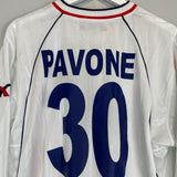 2002/03 COSENZA PAVONE #30 *MATCH ISSUE* L/S AWAY SHIRT (XL) SPORT POINT
