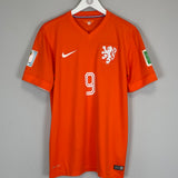 Shop 2014/15 NETHERLANDS V.PERSIE #9 HOME SHIRT (M) NIKE, classic football shirts, vintage football shirts & retro soccer jerseys at Cult Kits