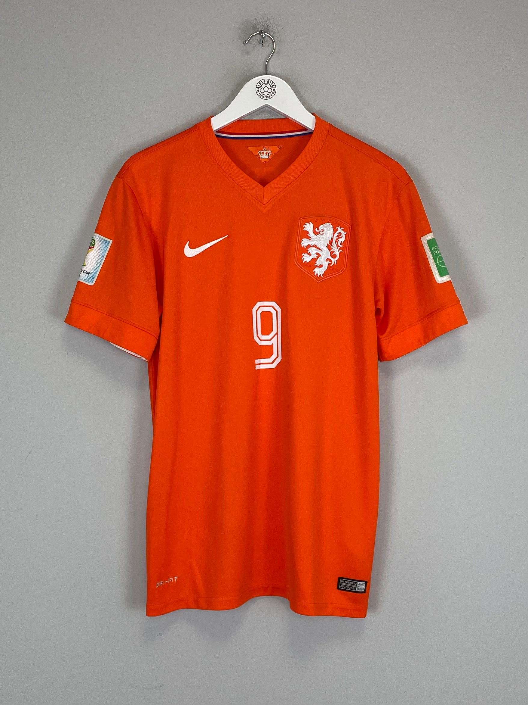 Shop 2014/15 NETHERLANDS V.PERSIE #9 HOME SHIRT (M) NIKE, classic football shirts, vintage football shirts & retro soccer jerseys at Cult Kits