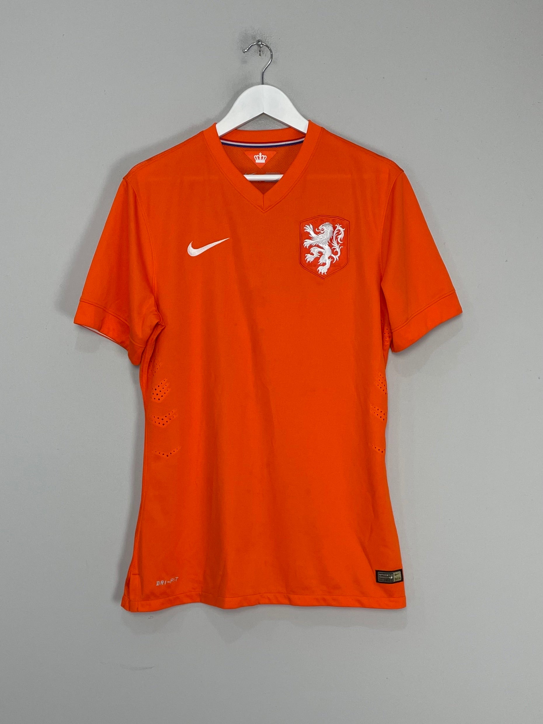 Shop 2014/15 NETHERLANDS *PLAYER ISSUE* HOME SHIRT (L) NIKE, classic football shirts, vintage football shirts & retro soccer jerseys at Cult Kits