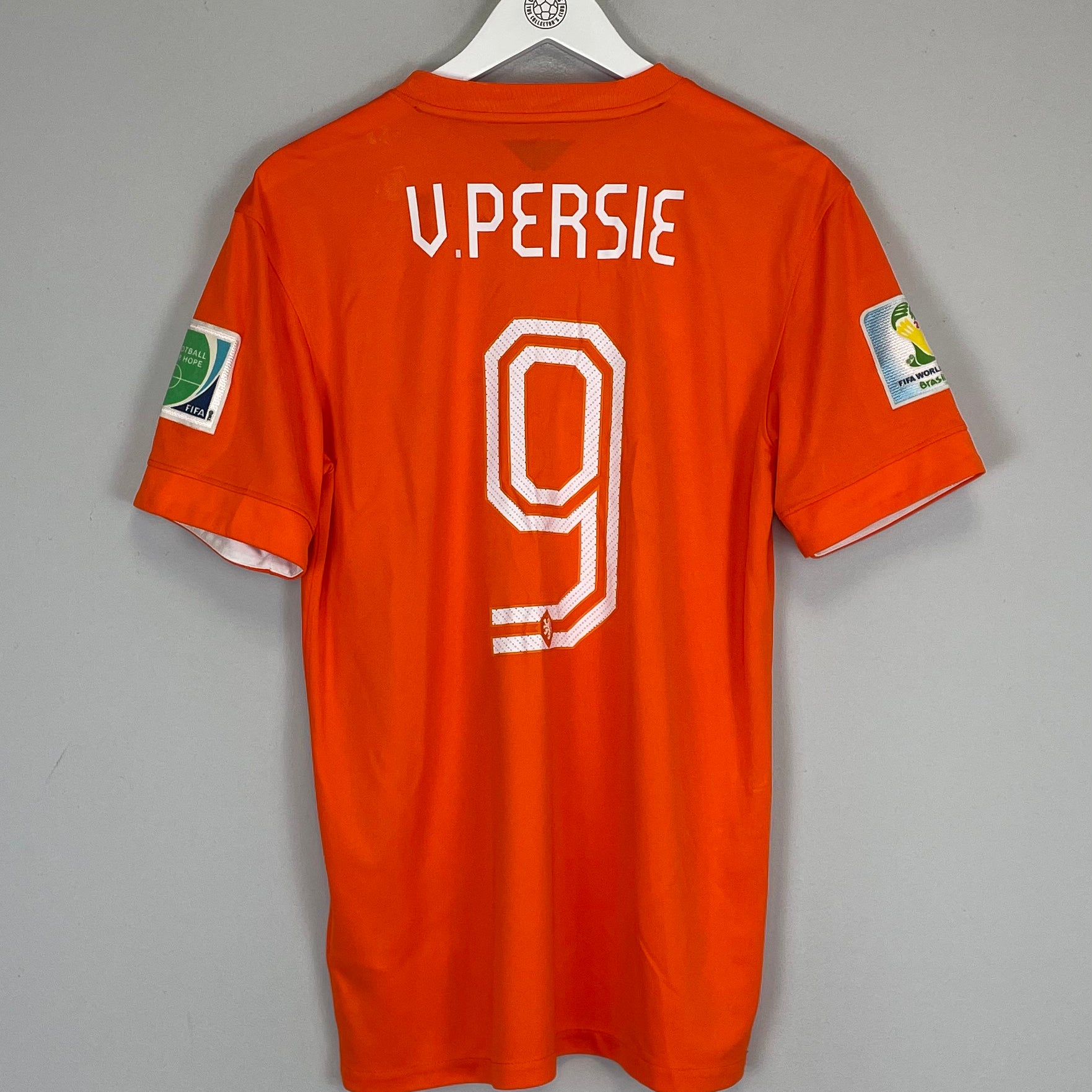 Shop 2014/15 NETHERLANDS V.PERSIE #9 HOME SHIRT (M) NIKE, classic football shirts, vintage football shirts & retro soccer jerseys at Cult Kits