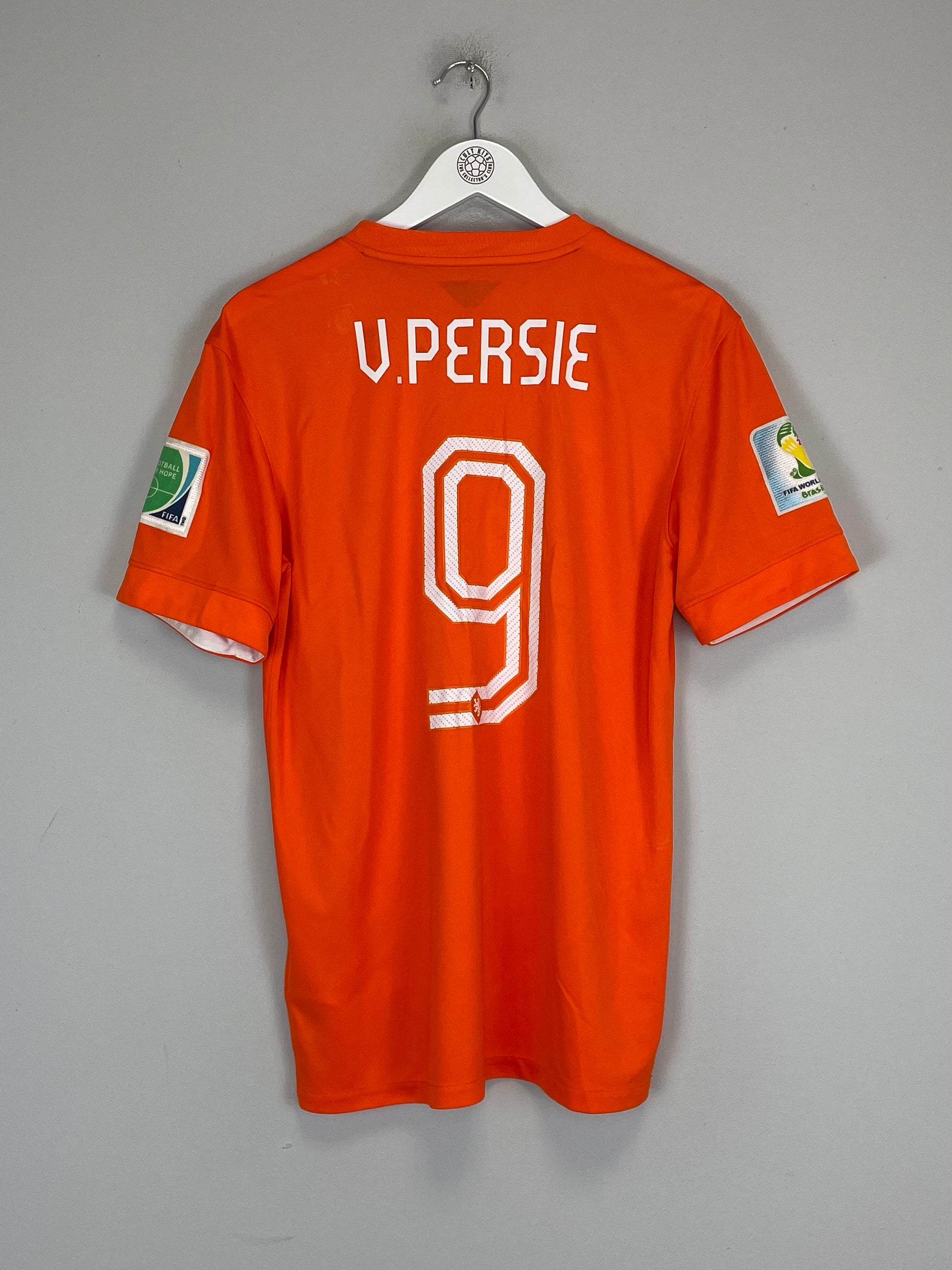 Shop 2014/15 NETHERLANDS V.PERSIE #9 HOME SHIRT (M) NIKE, classic football shirts, vintage football shirts & retro soccer jerseys at Cult Kits