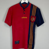 Shop 1996/98 SPAIN HOME SHIRT (S) ADIDAS, classic football shirts, vintage football shirts & retro soccer jerseys at Cult Kits