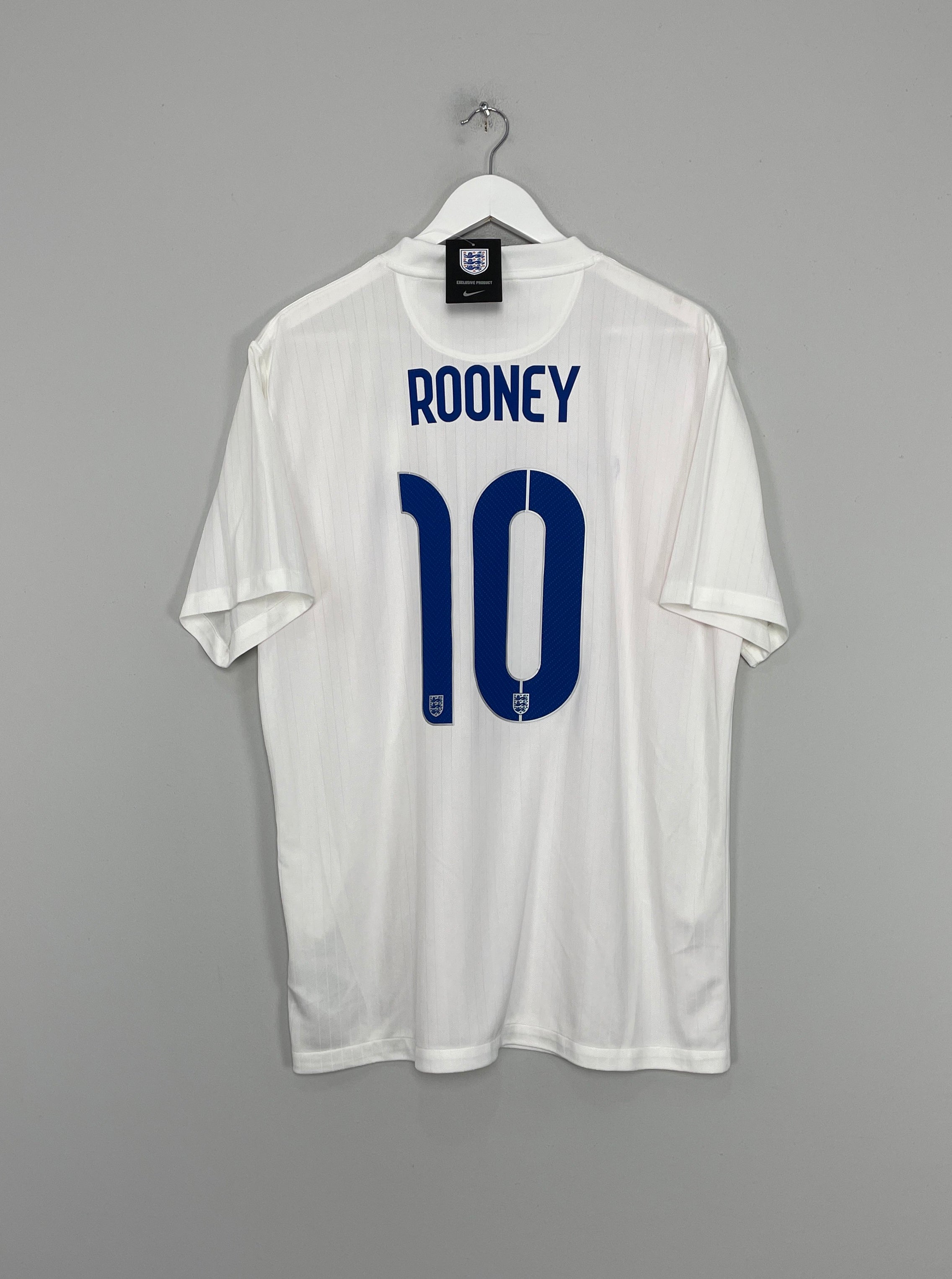 Shop 2014/15 ENGLAND ROONEY #10 *BNWT* HOME SHIRT (XL) NIKE, classic football shirts, vintage football shirts & retro soccer jerseys at Cult Kits