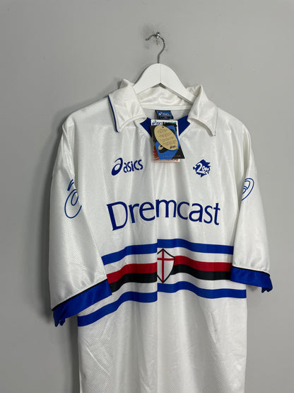 1999/00 SAMPDORIA *BNWT* AWAY SHIRT (XL) ASICS