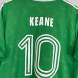 1990/91 IRELAND KEANE #10 HOME SHIRT (XL) ADIDAS