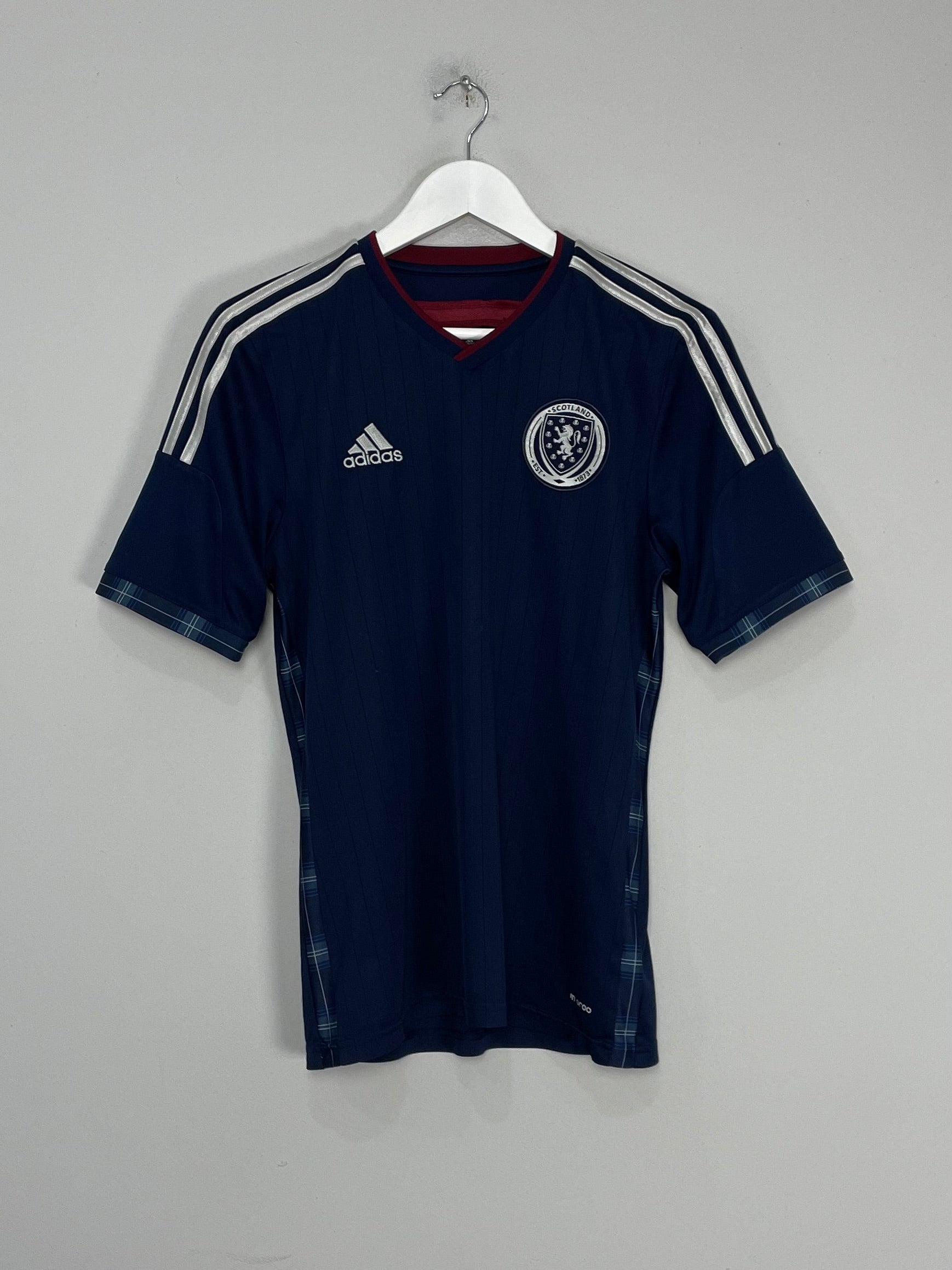 Shop 2014/15 SCOTLAND HOME SHIRT (S) ADIDAS, classic football shirts, vintage football shirts & retro soccer jerseys at Cult Kits